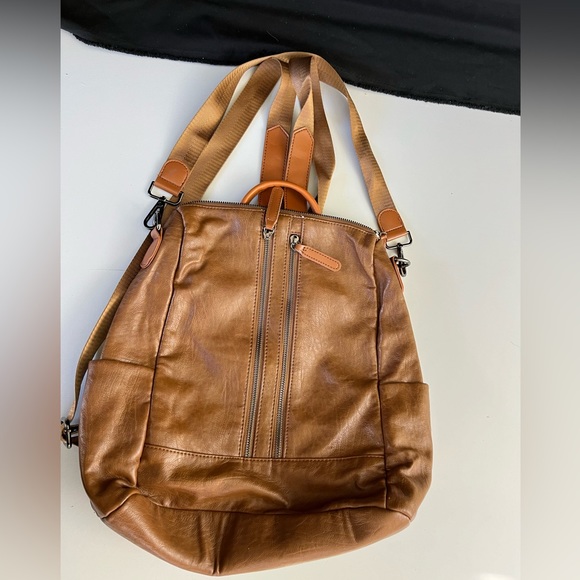 Leather backpack purse bag - Picture 1 of 10